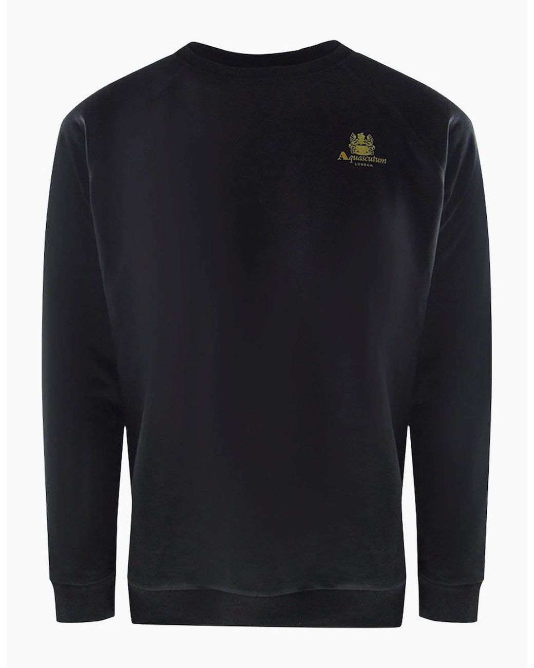 Aquascutum Black Small Iconic Crest Crewneck Tracksuit Set for men