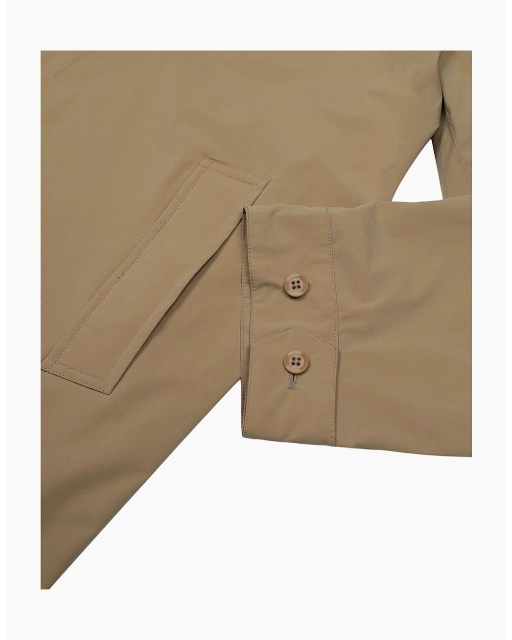 Aquascutum Natural Active Stretch Caban Trench Coat Khaki Jacket for men