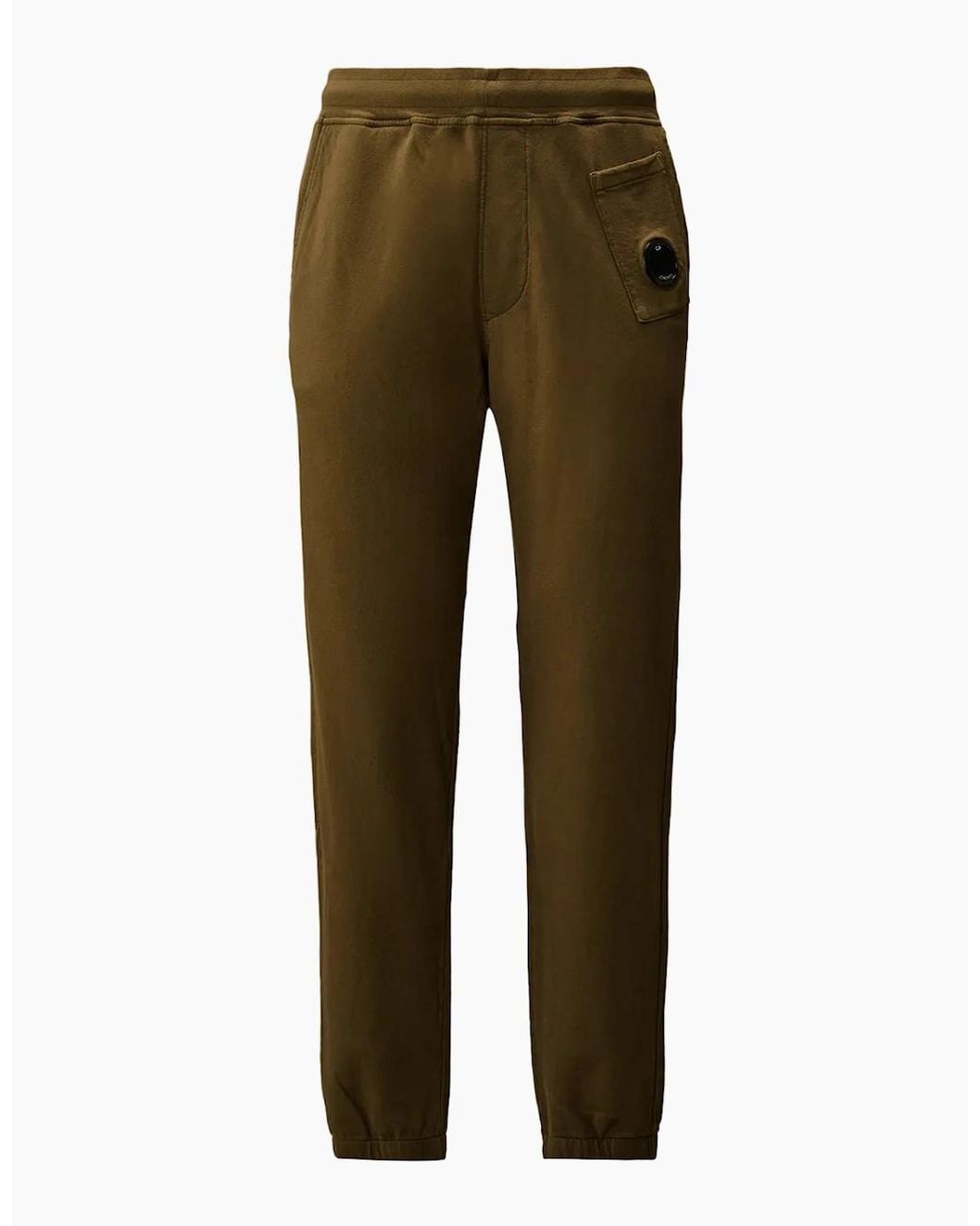 C P Company Green Light Fleece Lens Sweat Pants for men