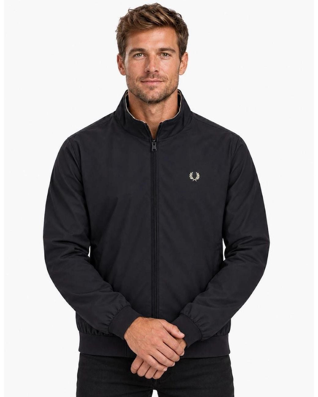 Fred Perry Blue Brentham Jacket for men