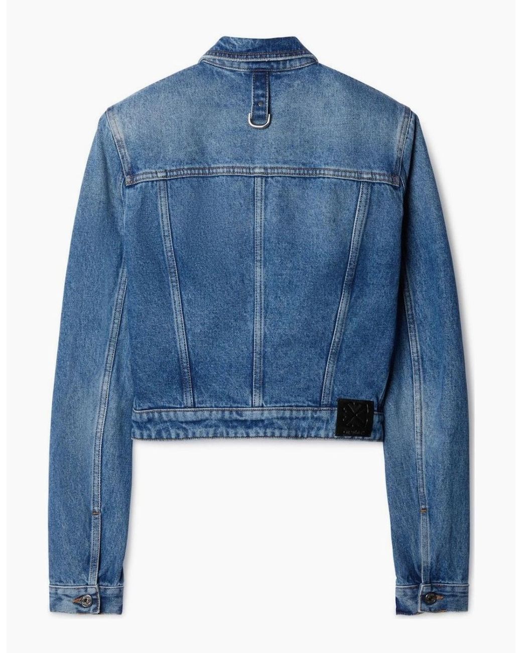 Off-White c/o Virgil Abloh Blue Cargo Crop Jacket