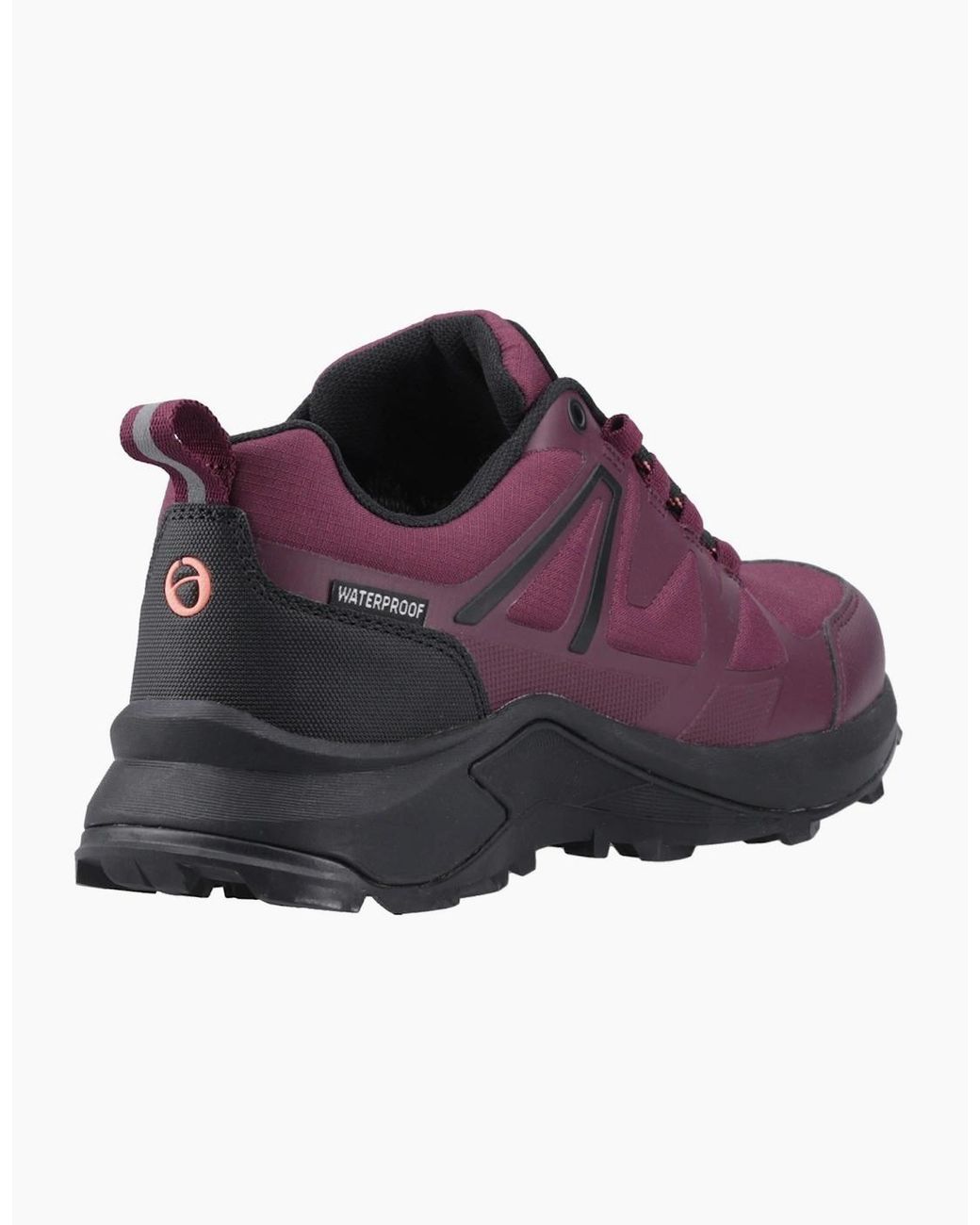 Cotswold Purple Horton Low Textile Burgundy Hiking Shoes