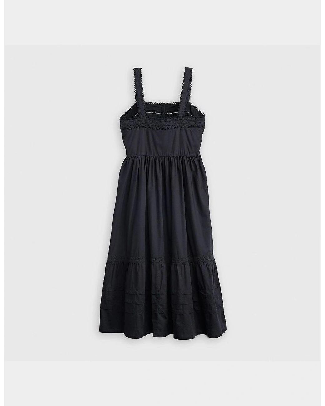 Levi's Blue Levi's Cici Square Neck Sleeveless Midi Dress