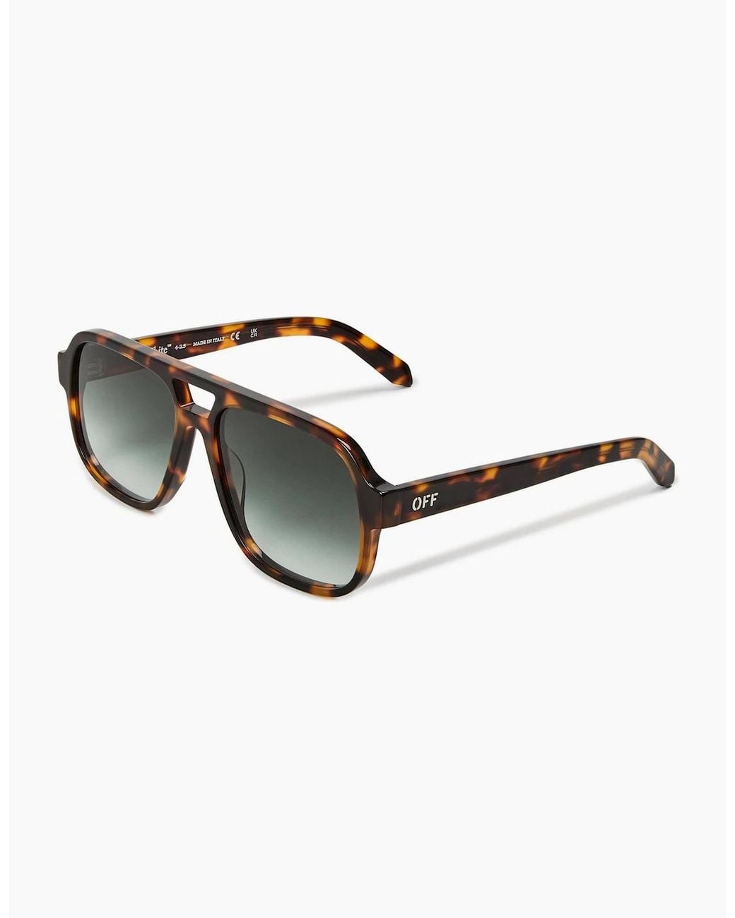 Off-White c/o Virgil Abloh Brown Off Forks Sunglasses for men