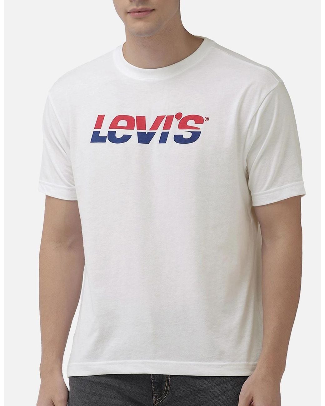Levi's Gray Levi's T Shirt Casual Cotton Summer Top for men