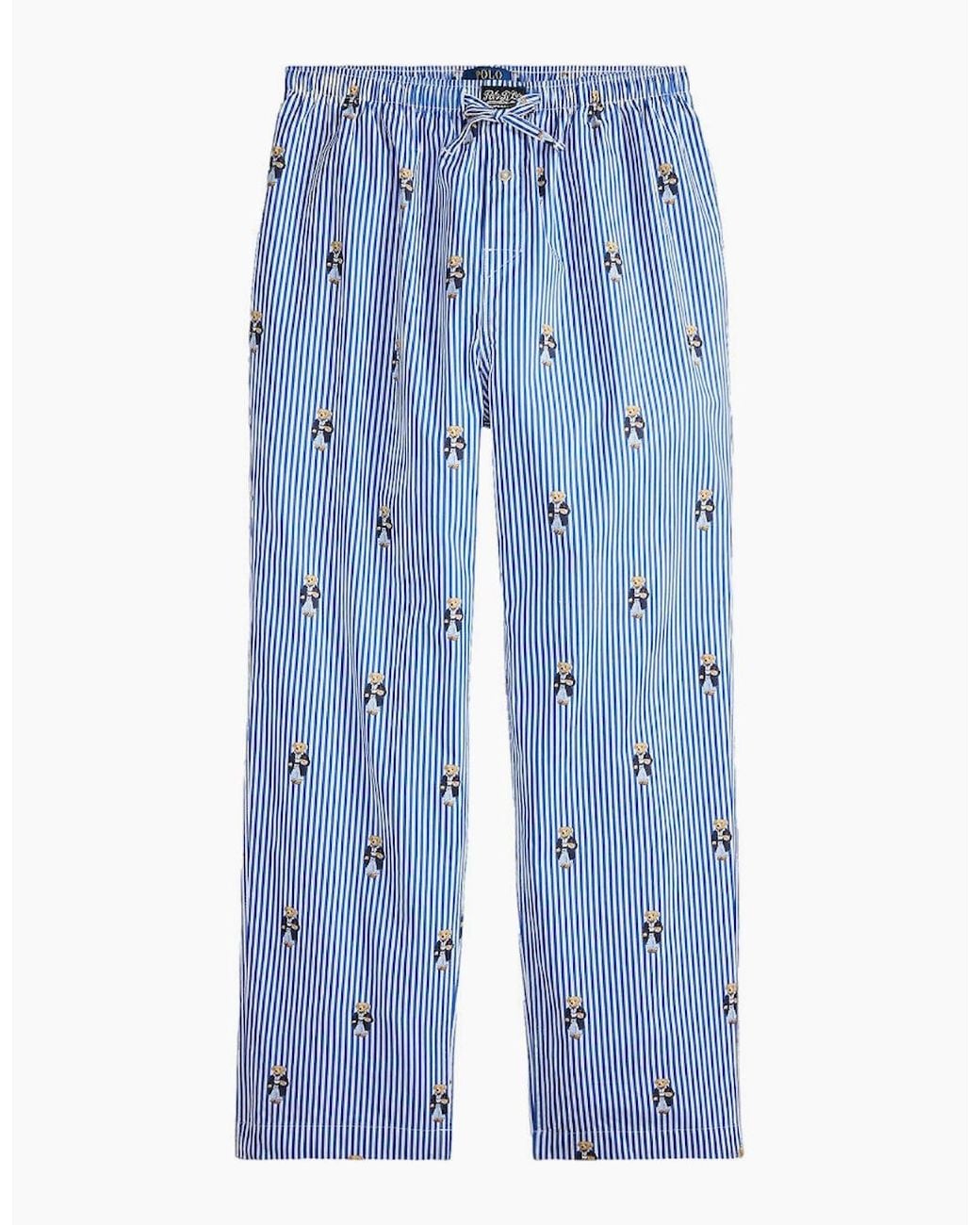 Polo Ralph Lauren Blue Cotton Pyjama Bottoms 049 New Iris/Ppr for men