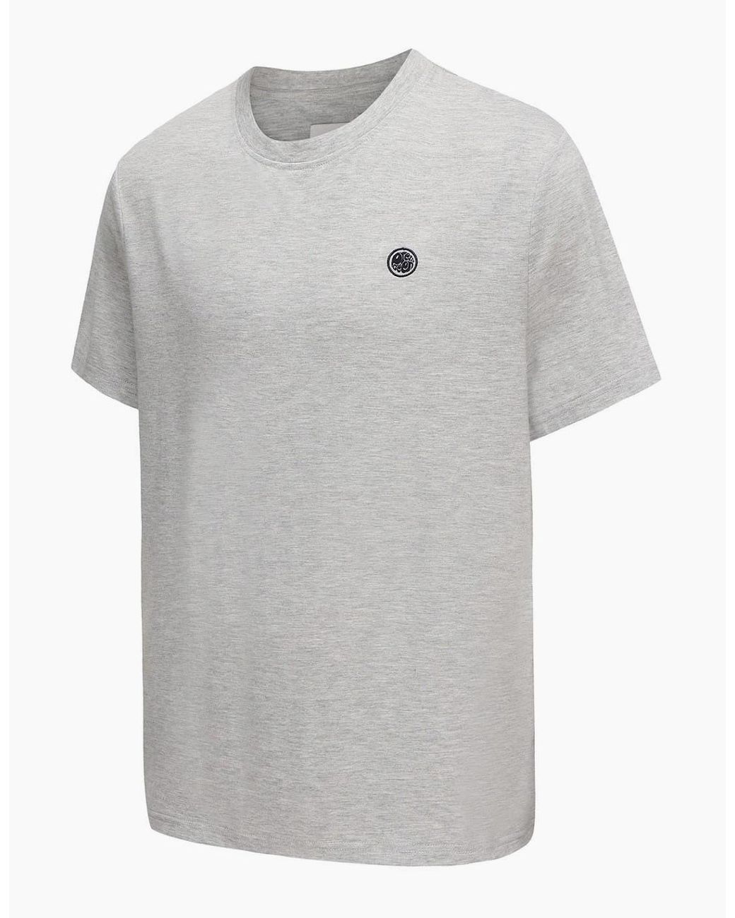Pretty Green Gray Regular Fit Crew Neck T-Shirt for men