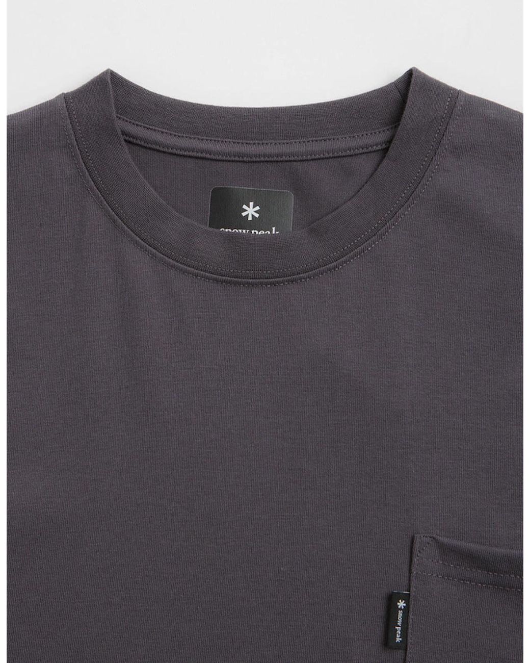 Snow Peak Gray Snow Peak Standard Pocket T-Shirt