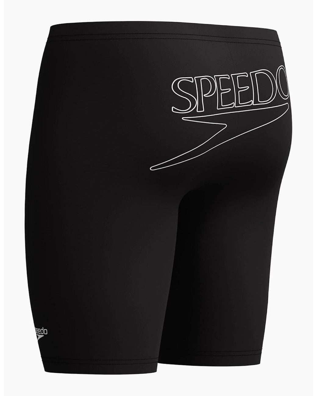 Speedo Black Logo Endurance+ Jammer Shorts for men