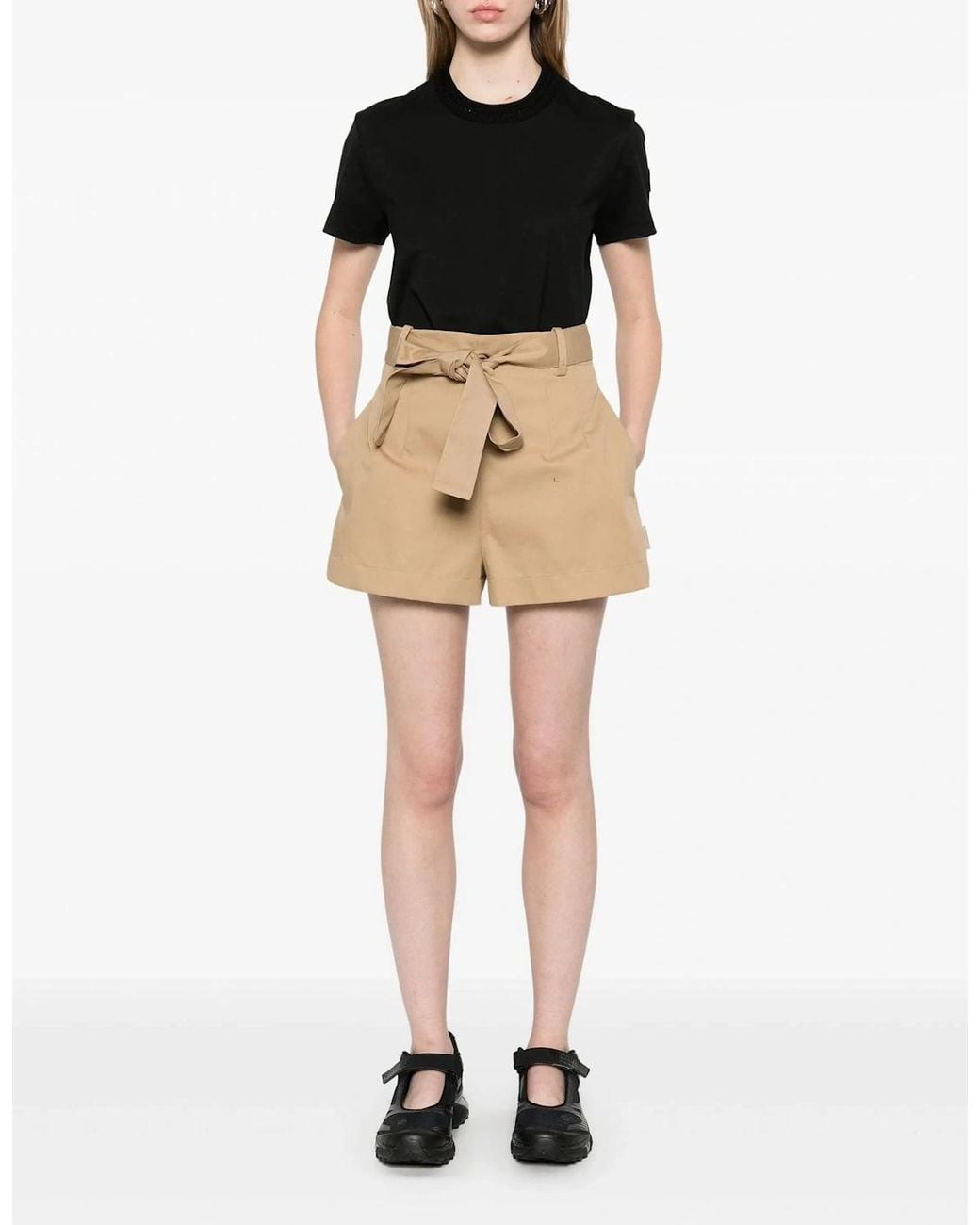 Moncler Black Cotton T-Shirt