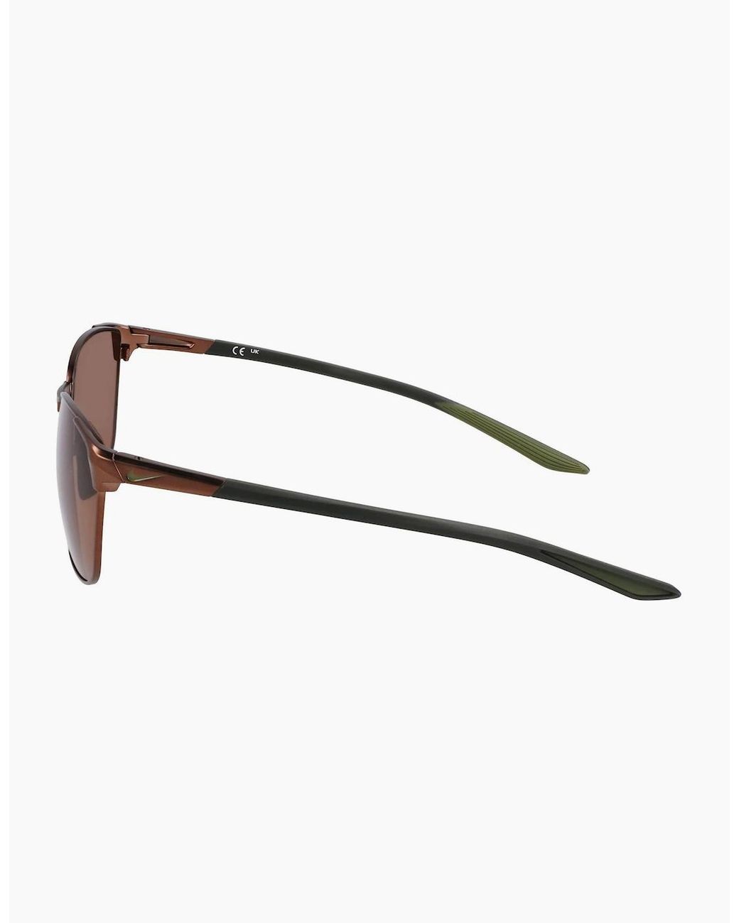 Nike Brown Fusion Square Sunglasses for men