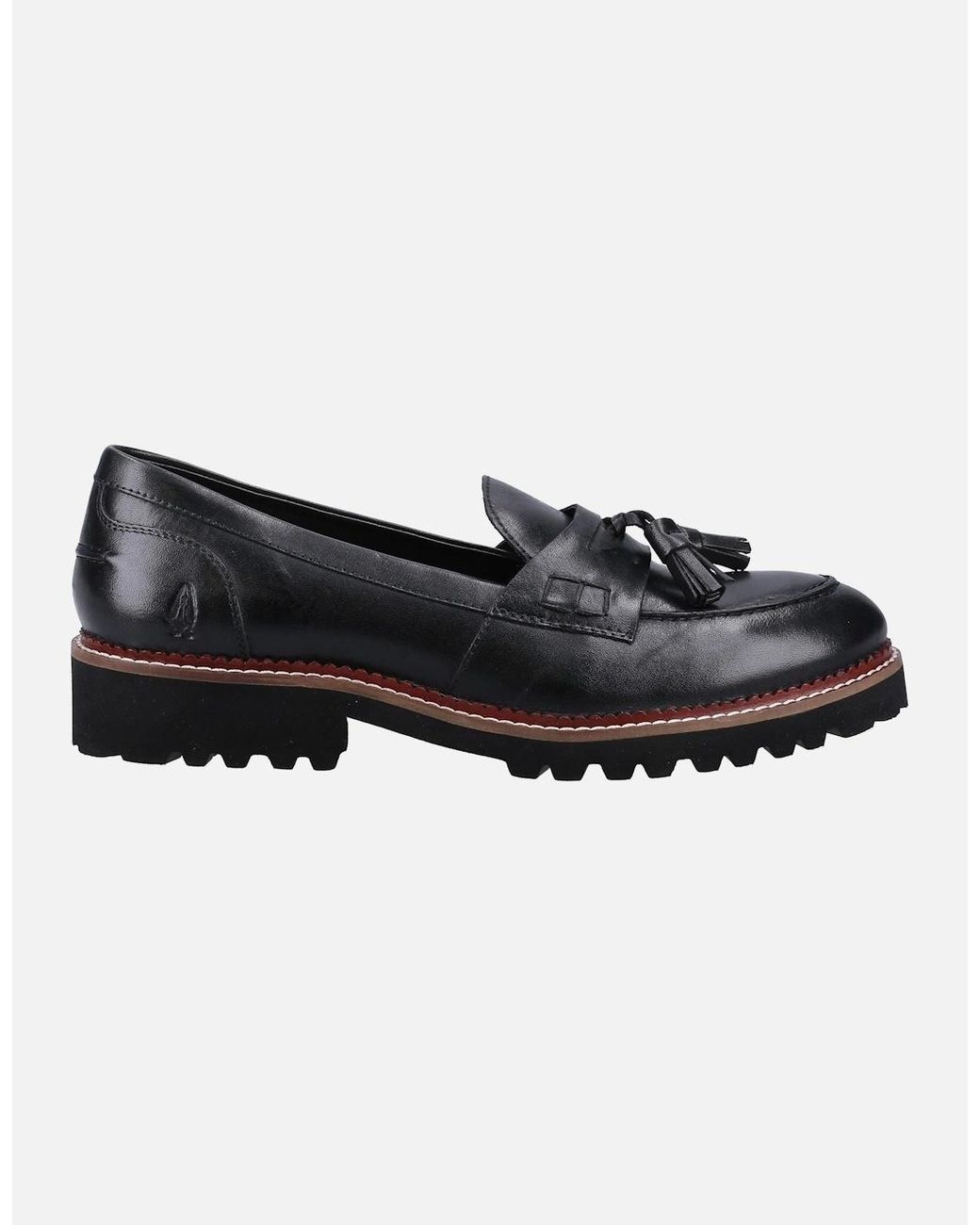 Hush Puppies Black Ginny Leather Loafers