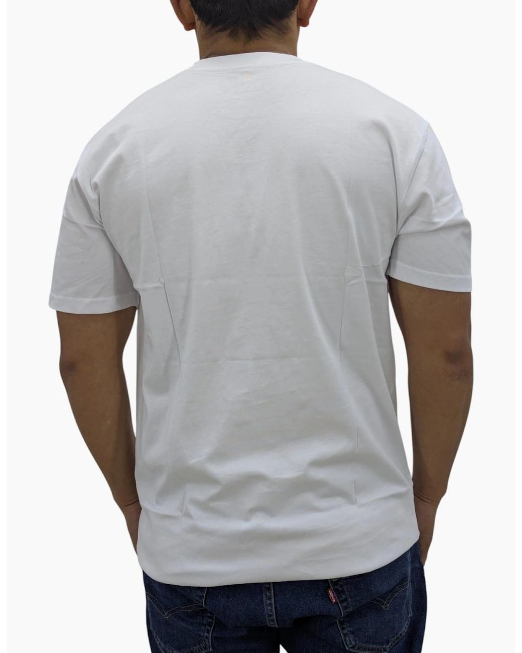 Timberland Gray T Shirts Print Logo Crew Neck Pullover Short Sleeve Cotton New for men
