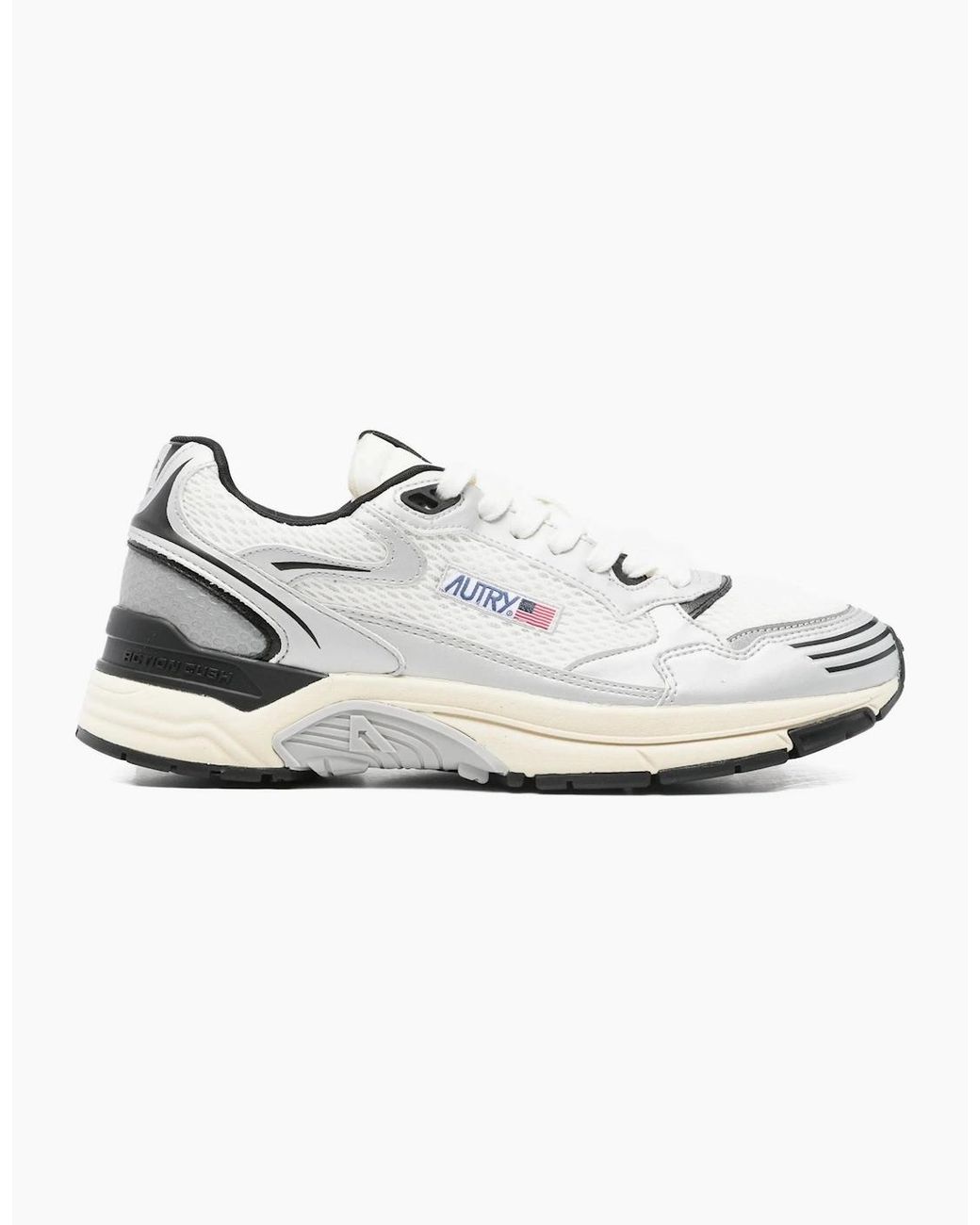 Autry White Lace-Up Casual Sneakers for men