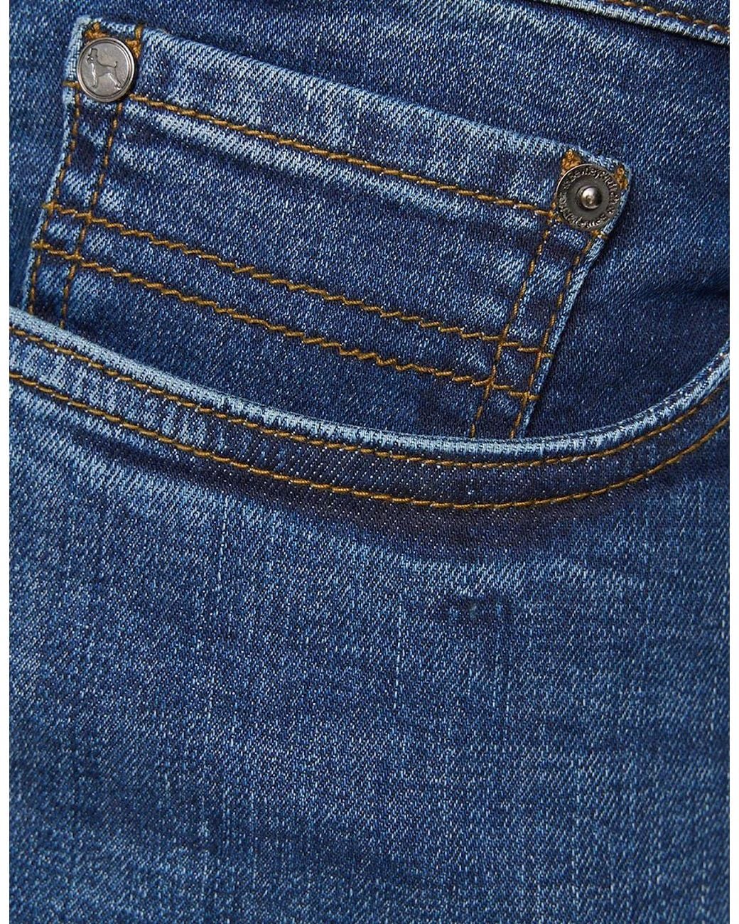 Bewley & Ritch Blue Bewley & Ritch Abingdon Slim Fit Jeans Dark Wash for men