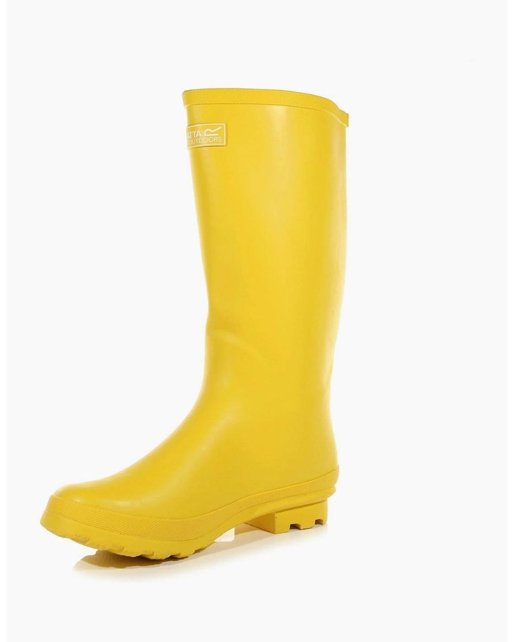 Regatta Yellow Lady Fairweath Rain Boots Flats