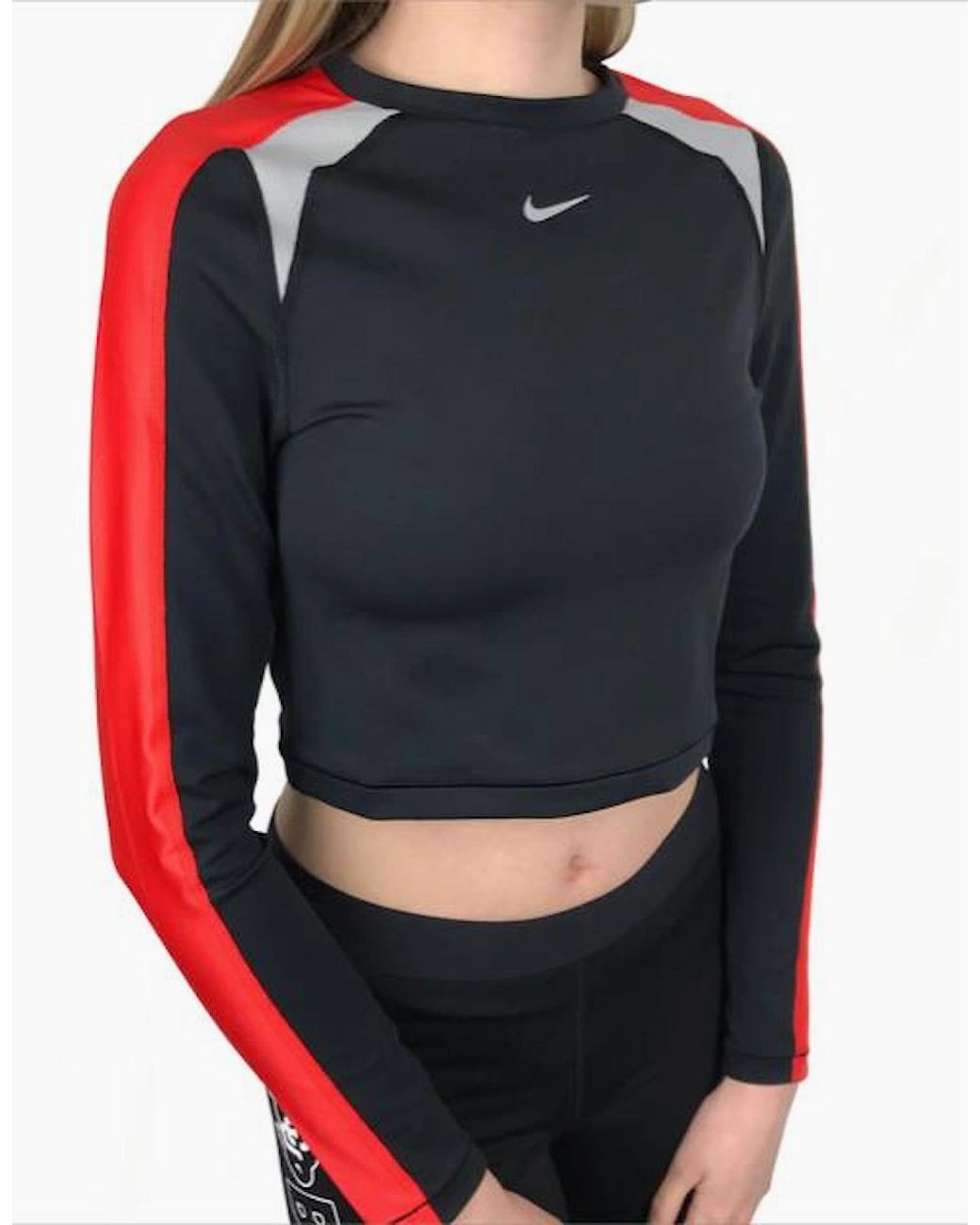 Nike Black Pro & Dri Fit Crop Top