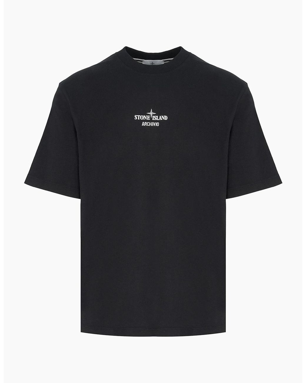 Stone Island Black Branded 2100033 T-Shirt for men