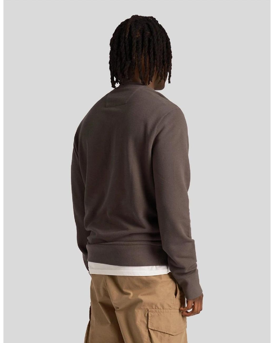 Lyle & Scott Brown Utility Sweatshirt for men