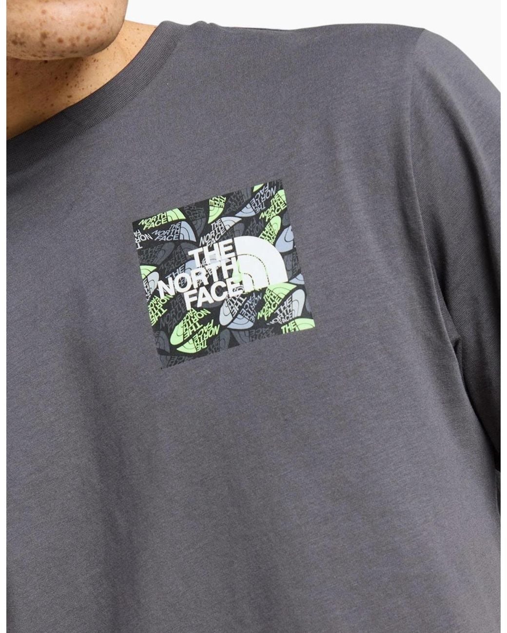 The North Face Black T Shirt Box Exploration Crew Neck Graphic Print Cotton Tee for men