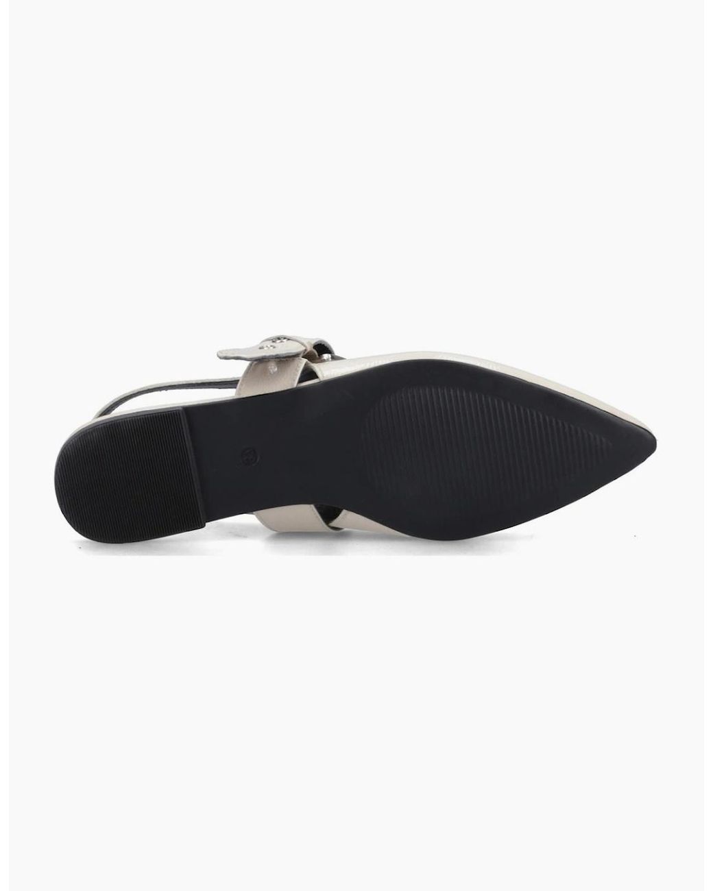 Hush Puppies White Diya Buckle Mary Jane Shoes