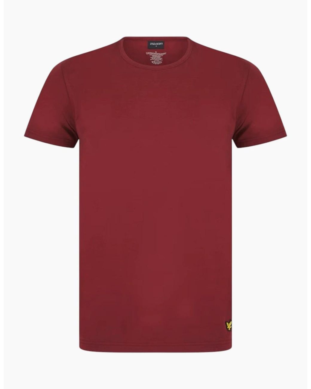 Lyle & Scott Red Lounge Sets Shorts T-Shirt Sleepwear Half Pant Sport New Set for men