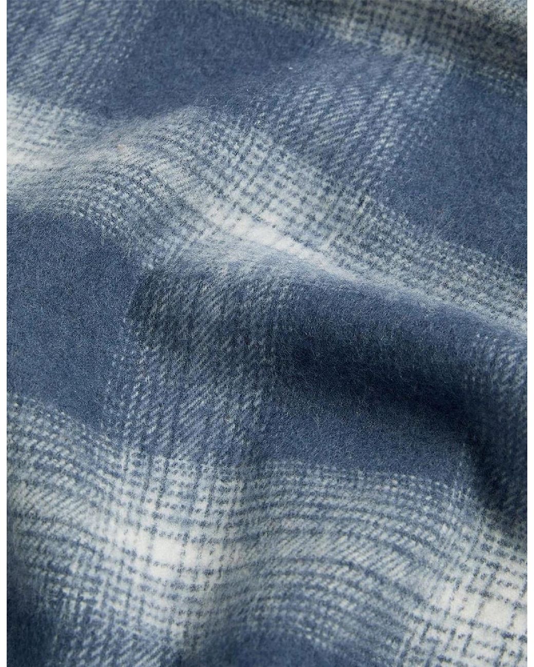 Lyle & Scott Blue Lambswool Scarf for men