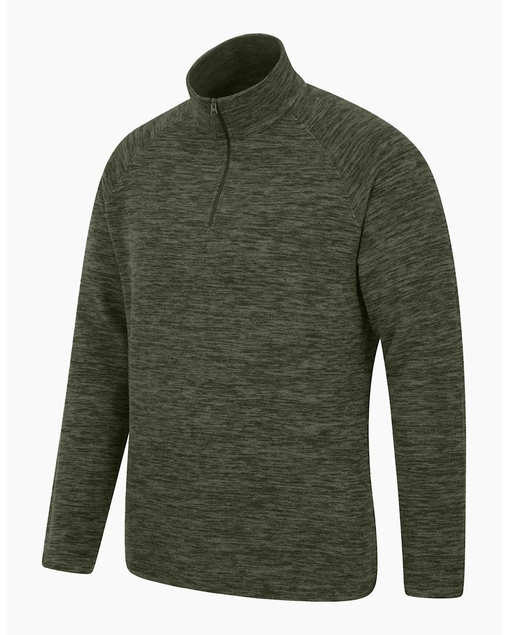 Mountain Warehouse Green Snowdon Ii Fleece Top for men