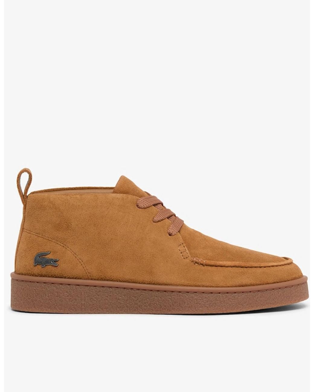Lacoste Brown Baseshot Chukka Suede Sneakers for men