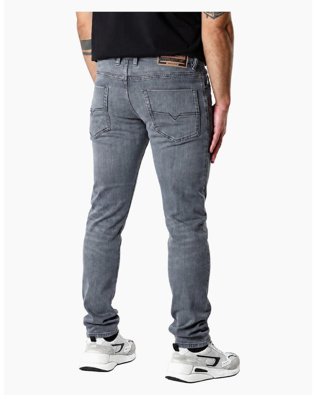 DIESEL Blue Tepphar-X Faded Dark Denim Jeans for men
