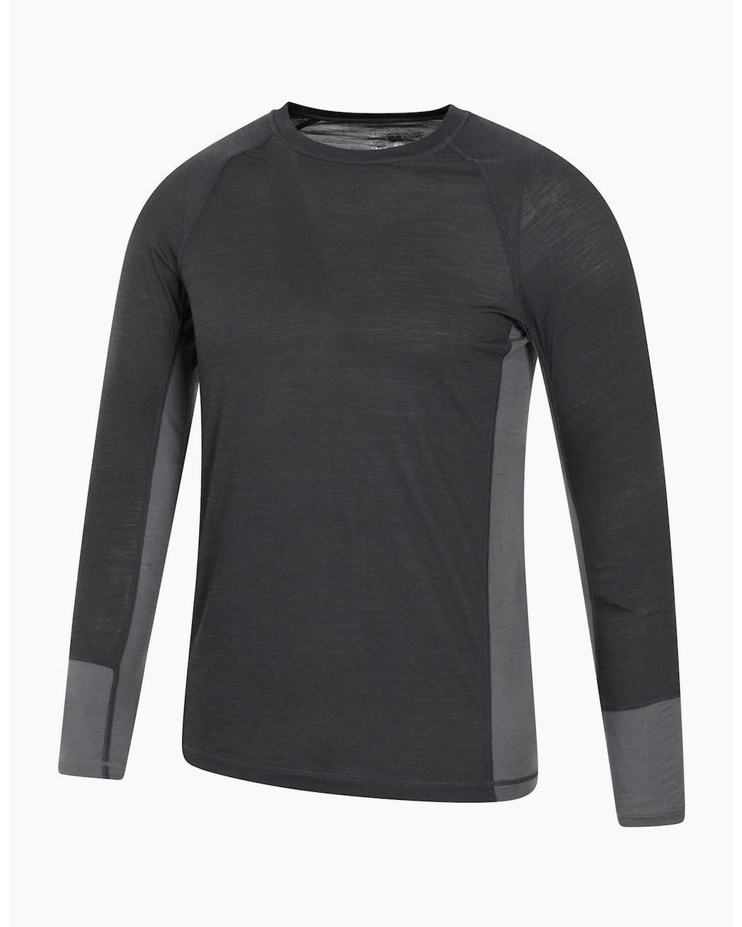 Mountain Warehouse Black Long-Sleeved Base Layer Top for men