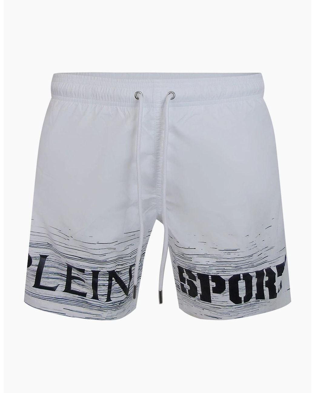 Philipp Plein Gray Plein Sport Shade Logo Medium Boardshort Swim Shorts for men