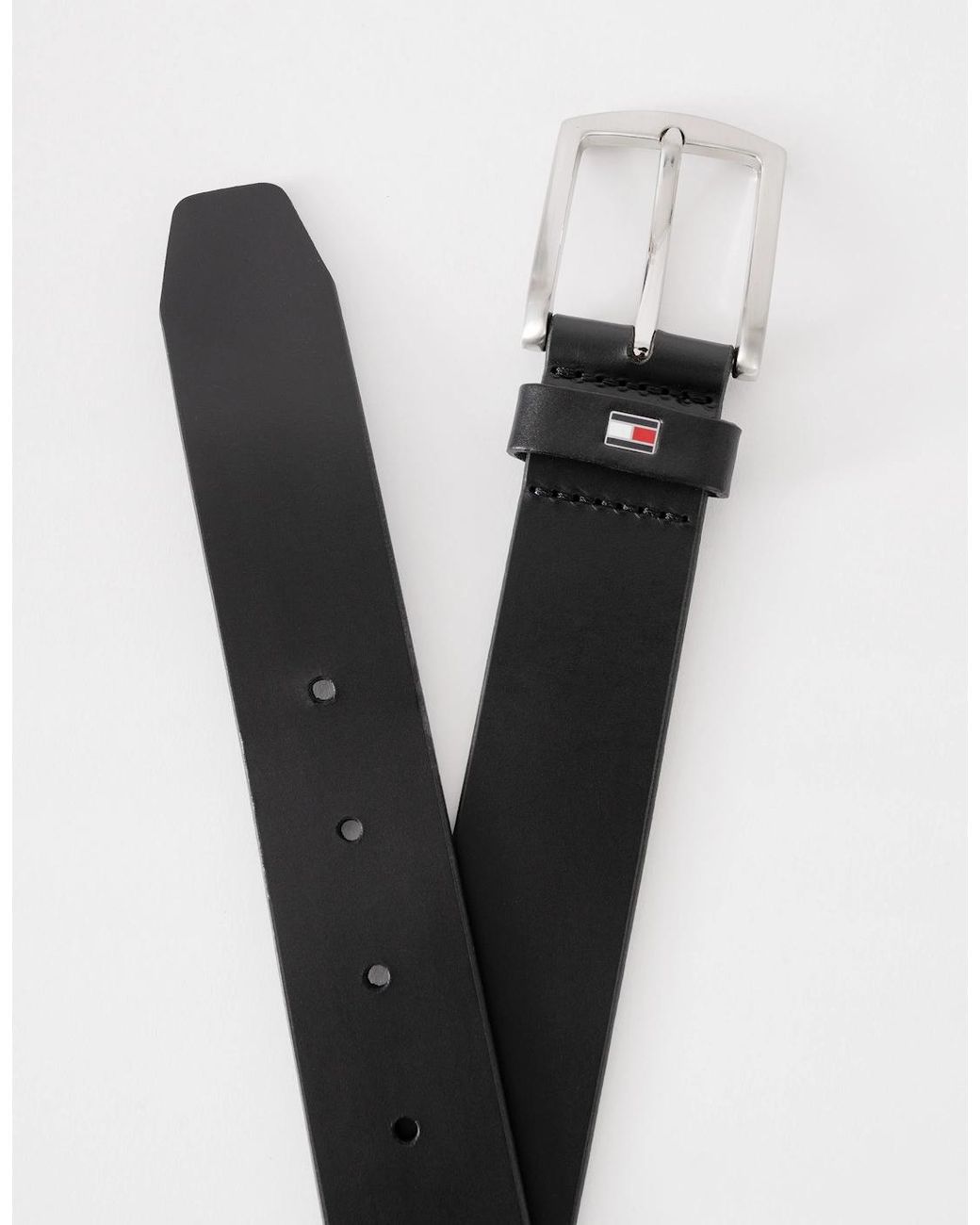 Tommy Hilfiger Black Denton Belt 3.5Cm for men