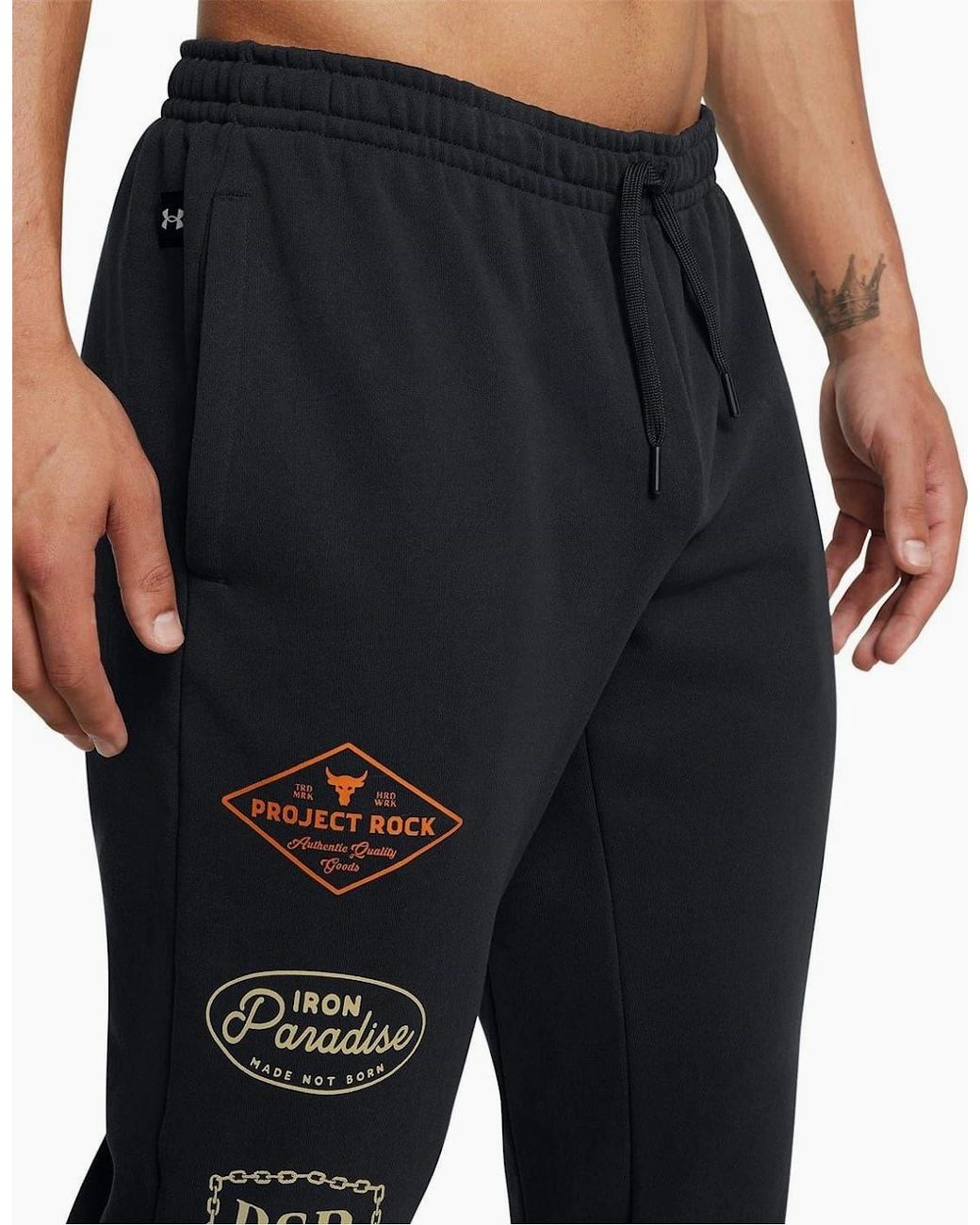 Under Armour Blue Hwt Graphic Print Joggers for men