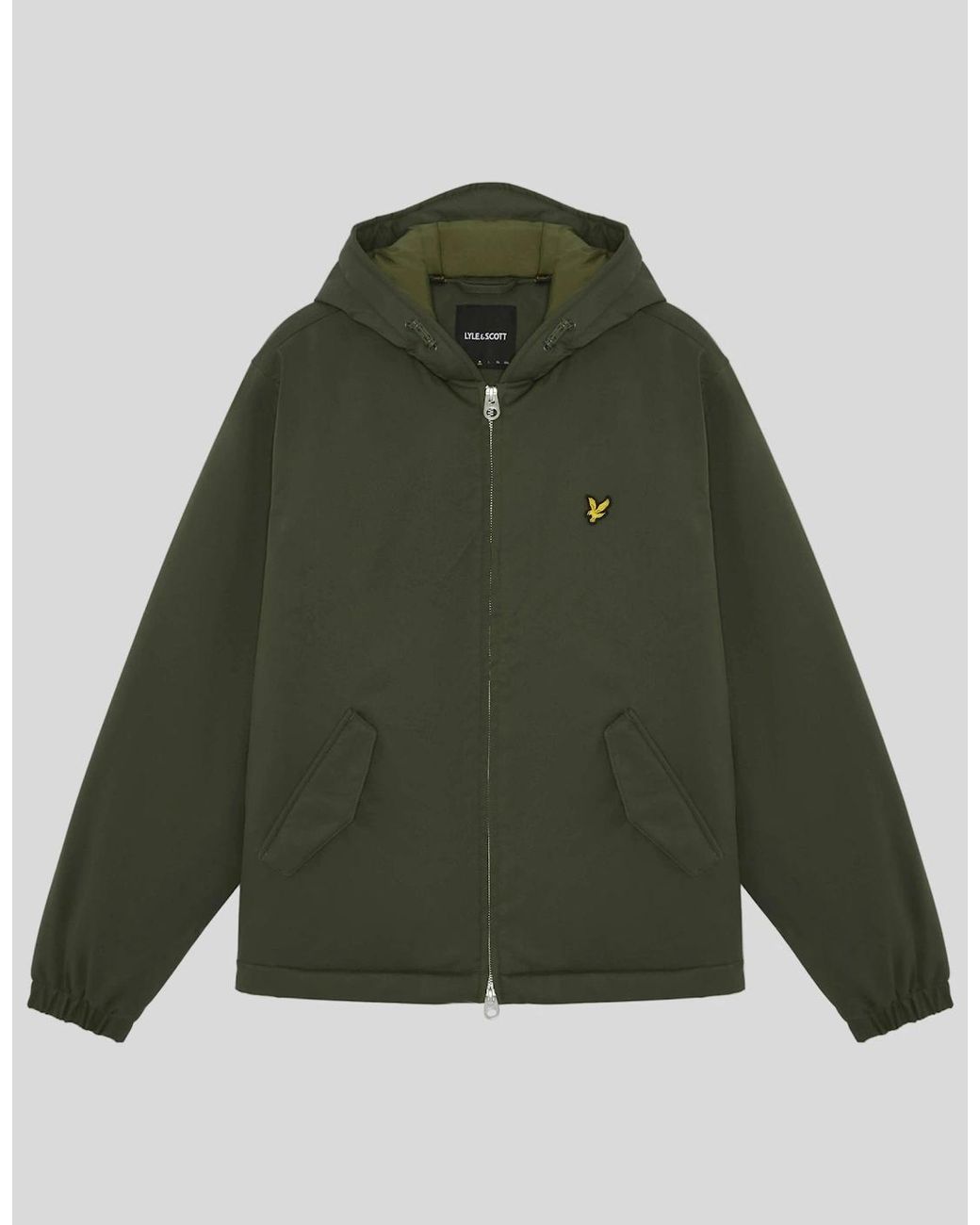 Lyle & Scott Green Padded Water Resistant Jacket for men