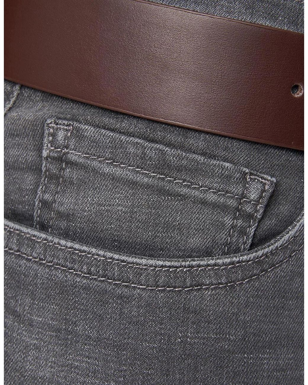 Bewley & Ritch Gray Bewley & Ritch Newbury Straight Fit Jeans Wash for men