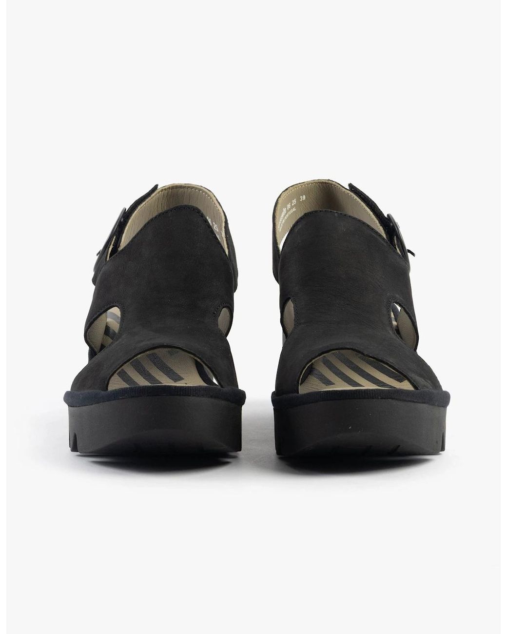 Fly London Black Baif585Fly Sandals