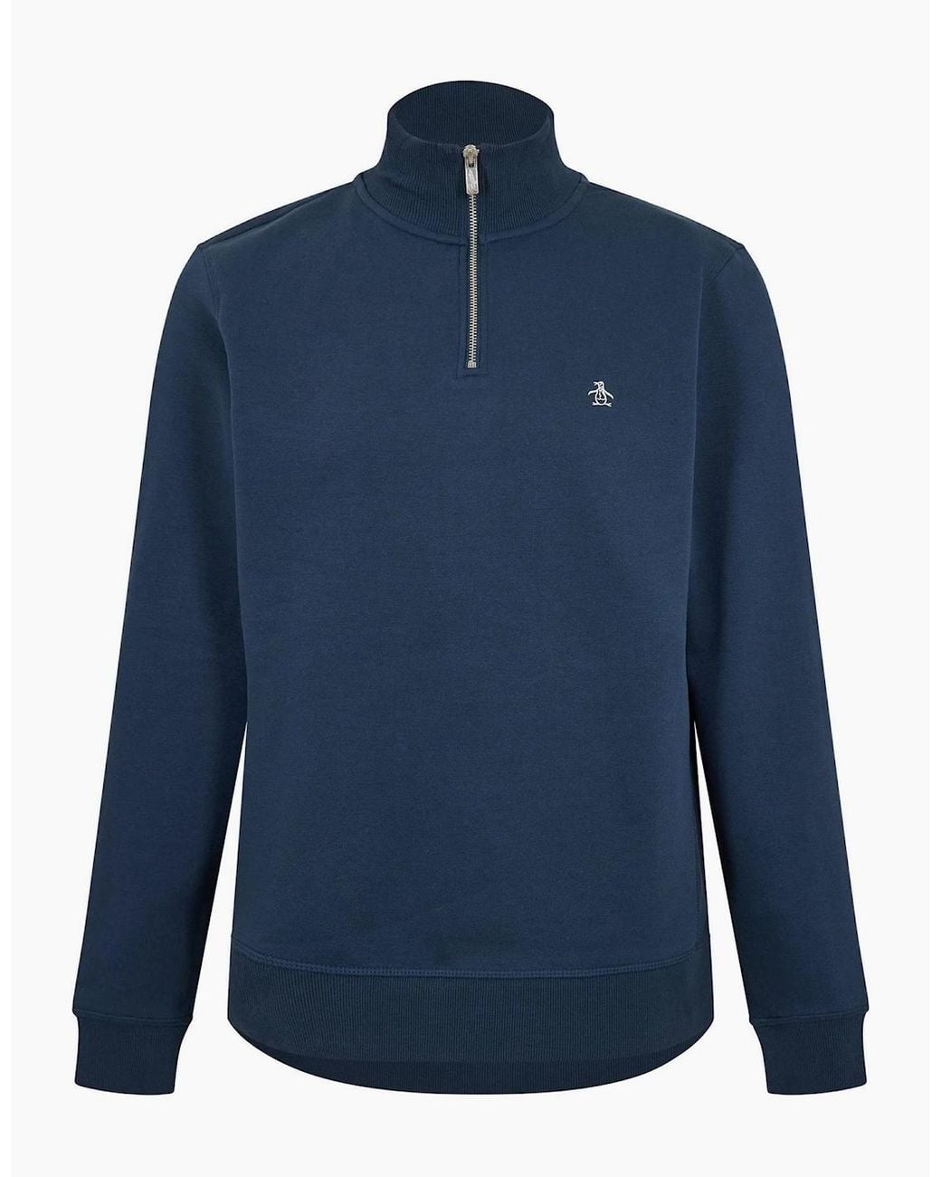 Original Penguin Blue Quarter Zip for men