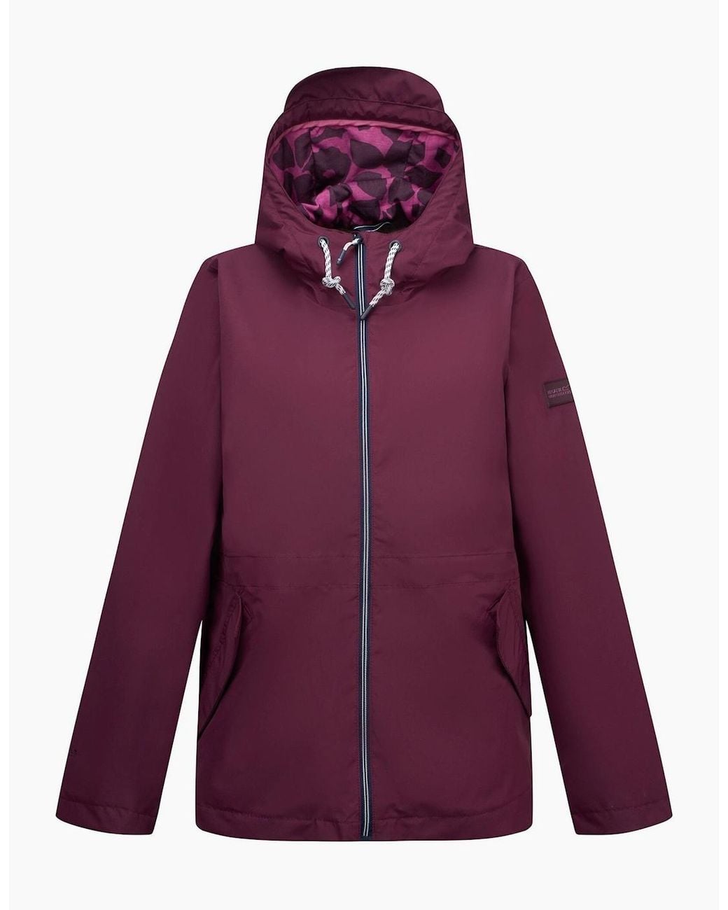 Regatta Purple Ladies Bayletta Grid Distress Waterproof Jacket