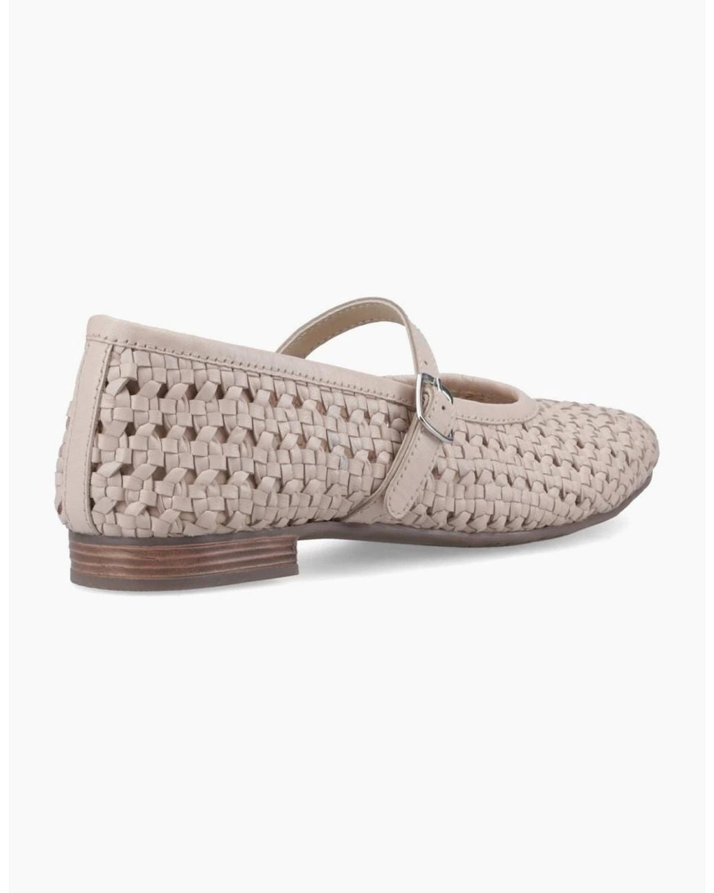 Hush Puppies Natural Delaney Woven Mary Jane Shoes