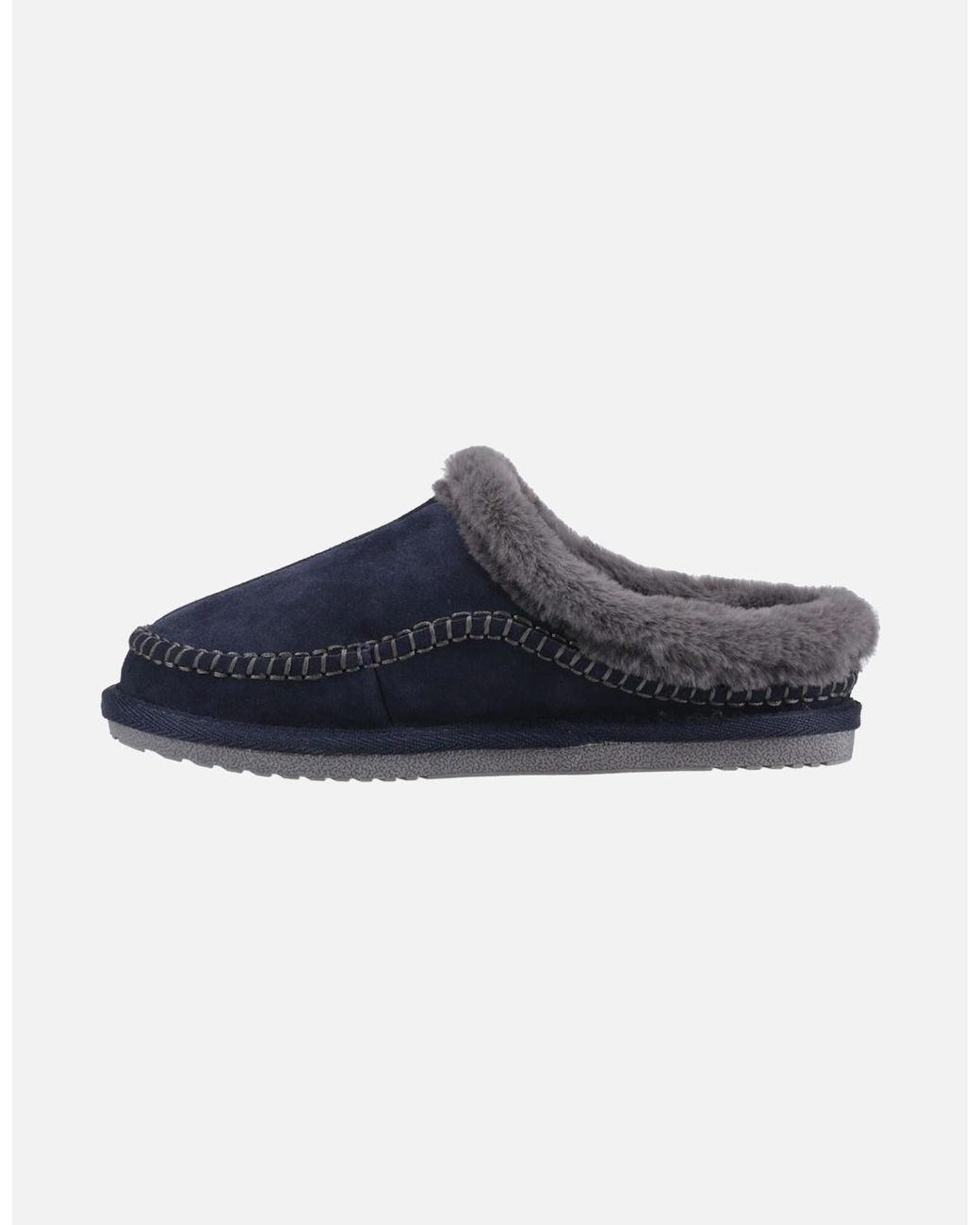 Hush Puppies Blue Anika Suede Slippers