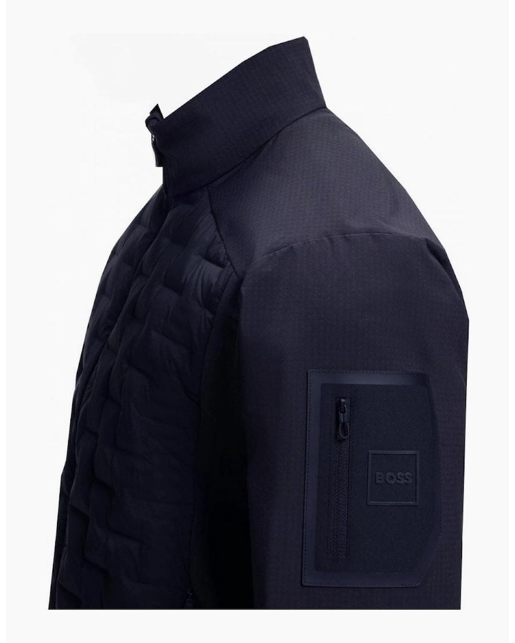 Boss Blue Water Repellent Jacket for men