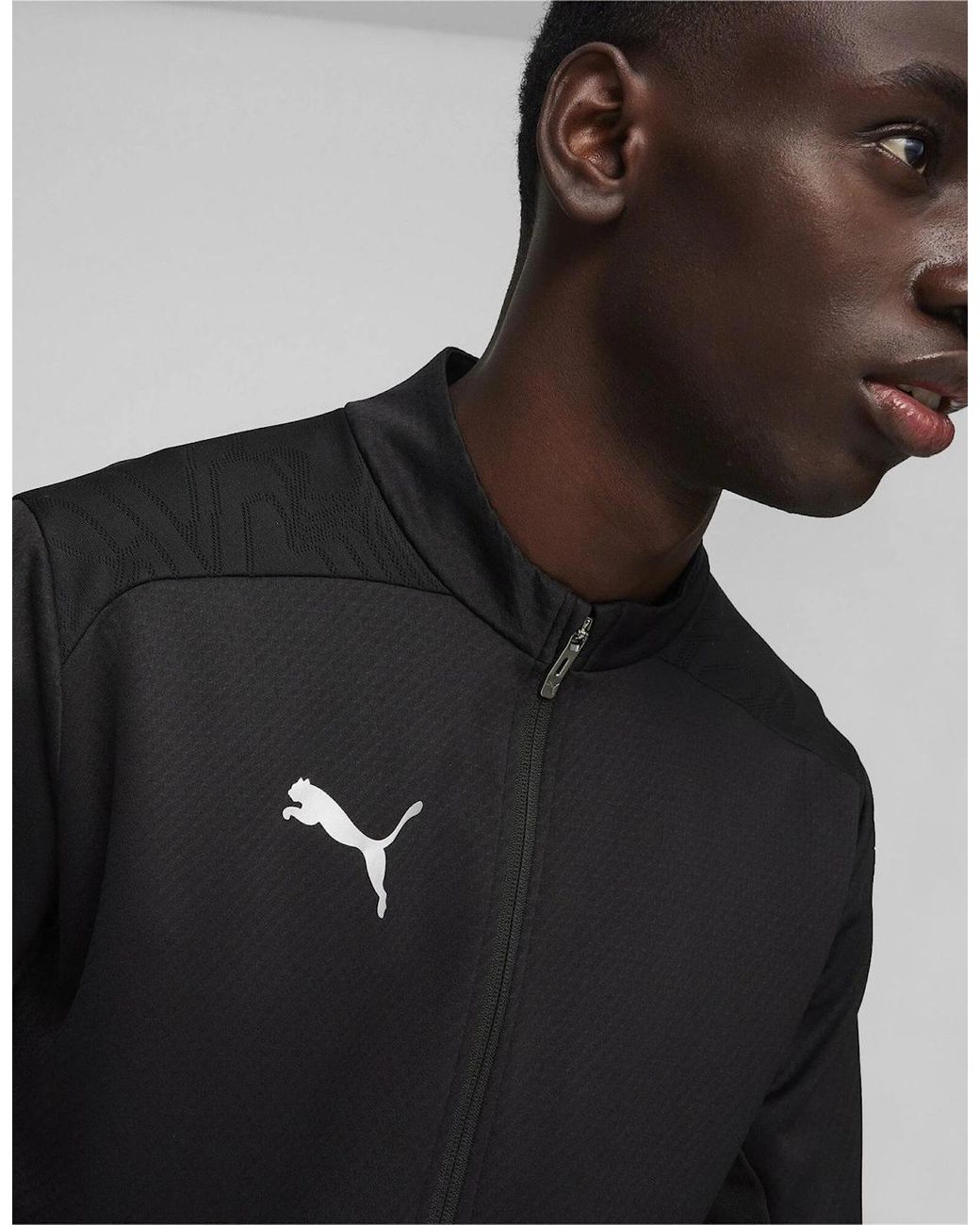PUMA Black Performance Moisture Wicking Training Jacket for men