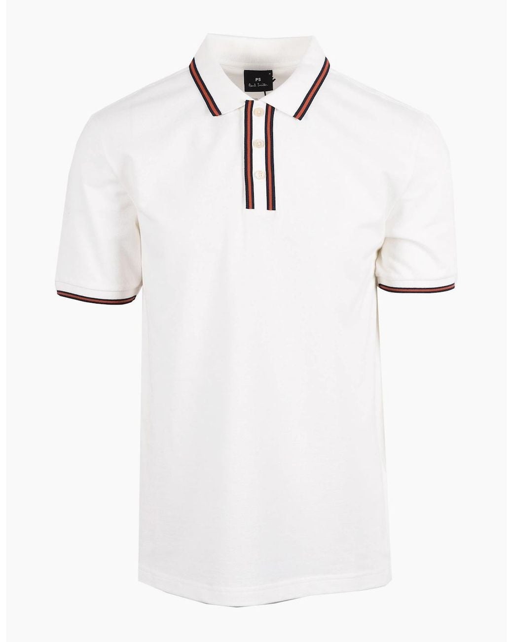 Paul Smith White Reg Fit Polo Shirt for men
