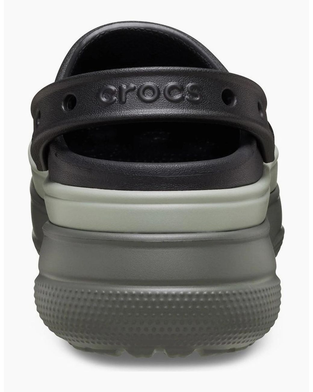 CROCSTM Black Classic Stacked Clogs