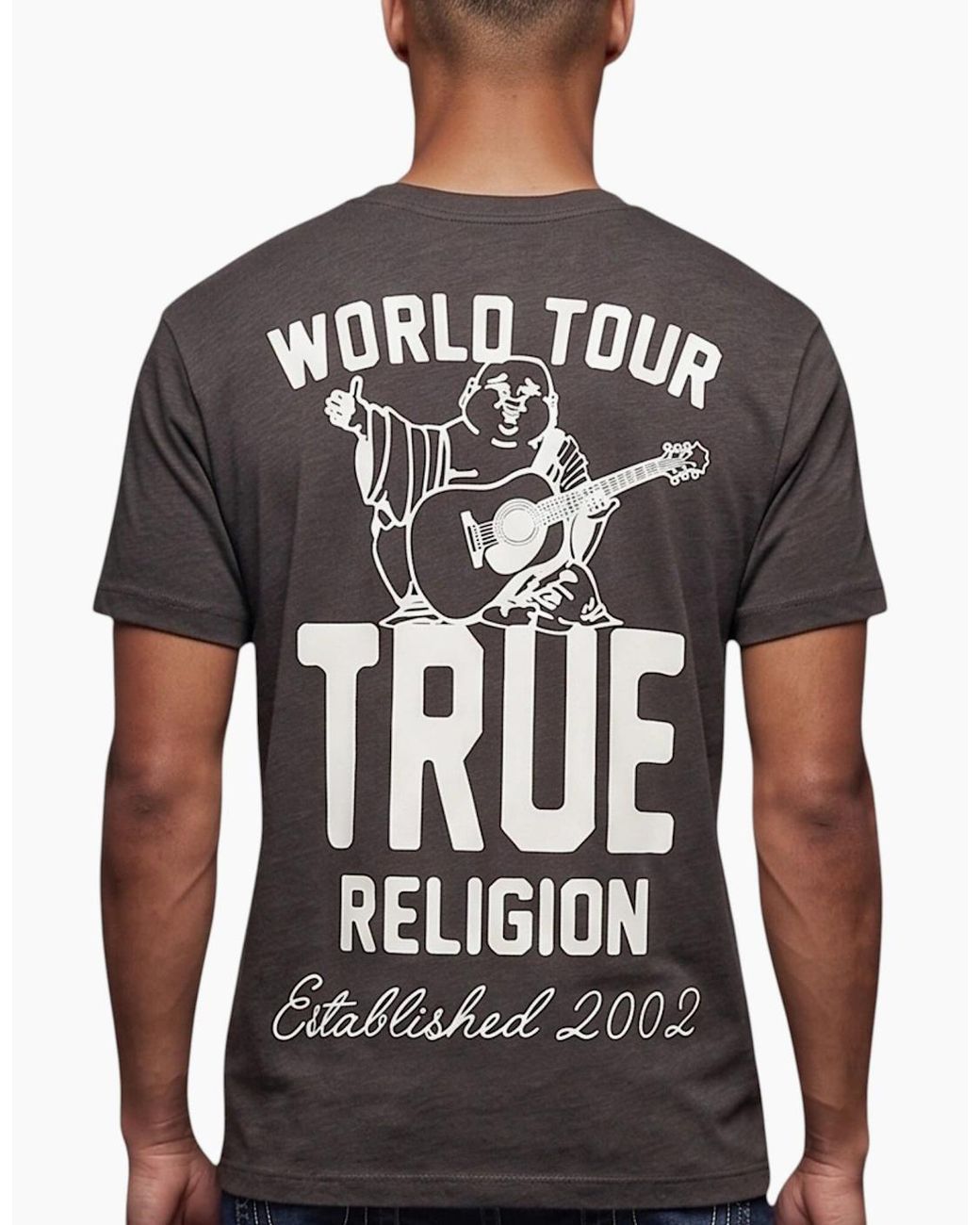 True Religion Black 109553 T Shirts for men