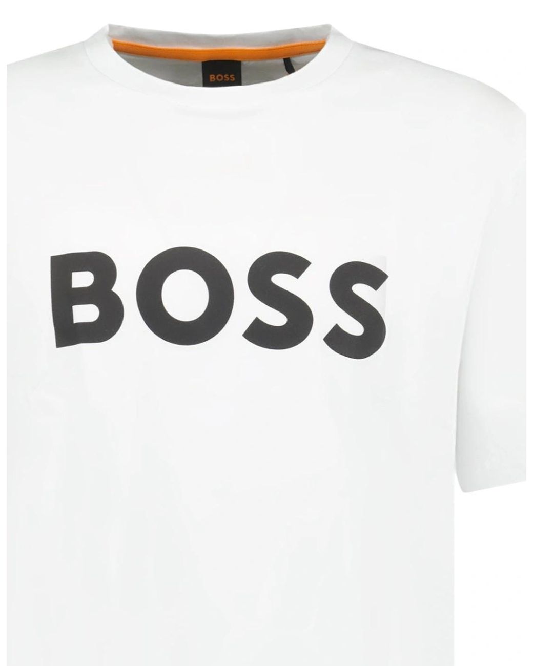 Boss White Thinking 1 Logo T-Shirt for men