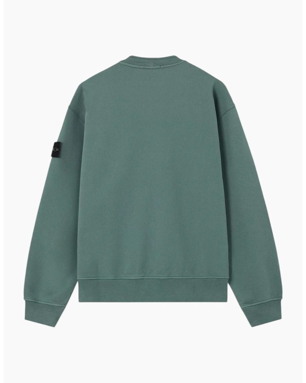 Stone Island Green Organic Cotton Sweatshirt for men