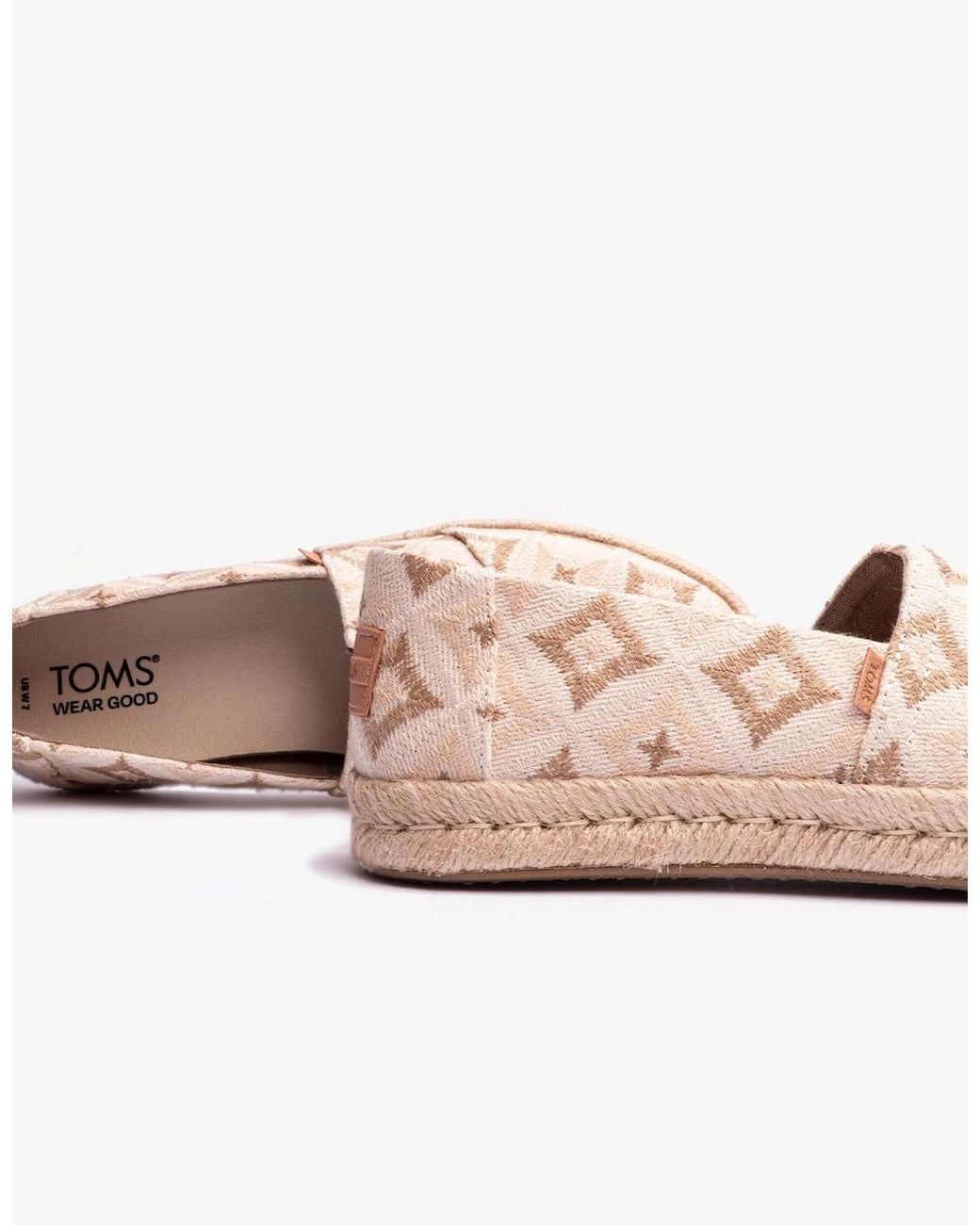 TOMS Pink Alpargata Rope 2.0 Espadrilles Natural