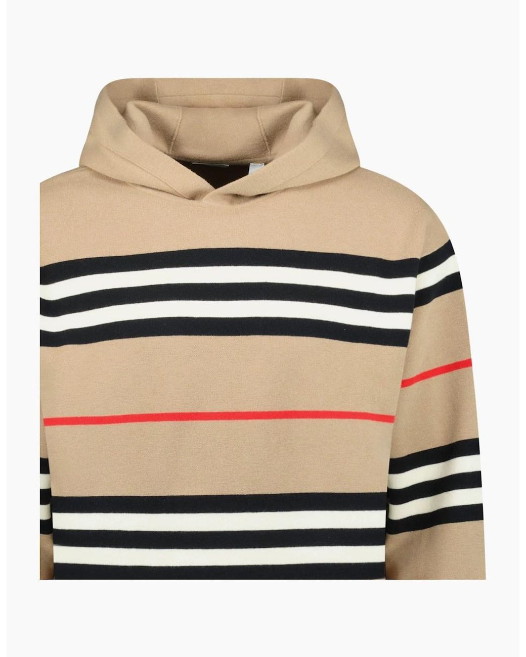 Burberry Natural 'Sandby' Check Hoodie Archive for men